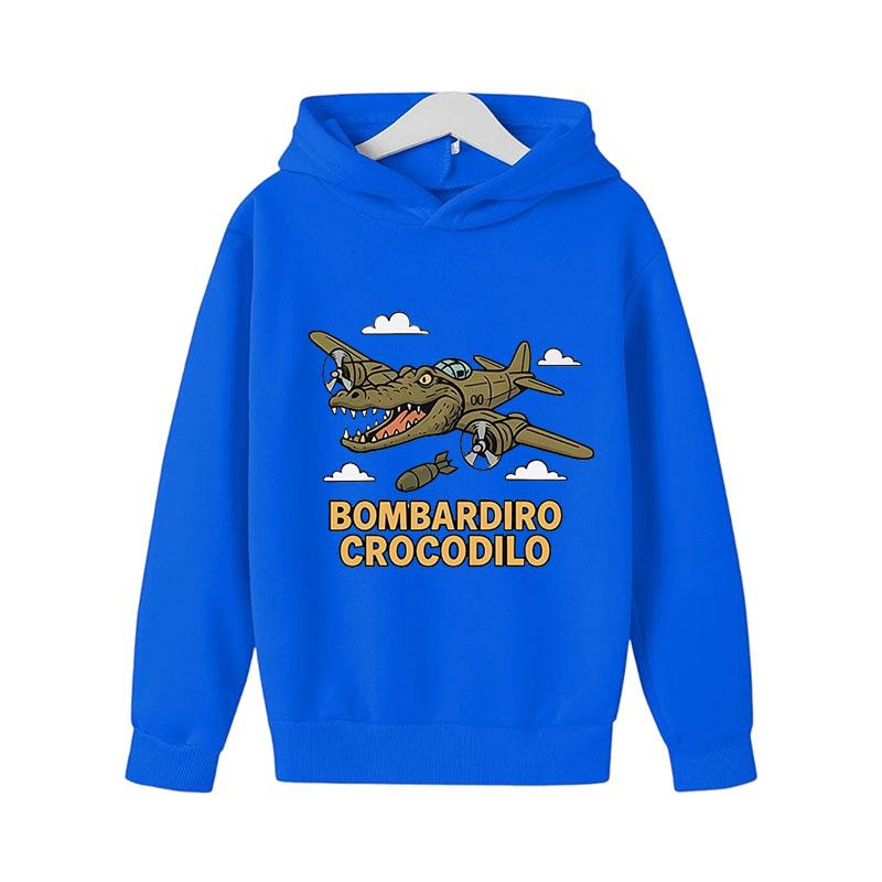 Dětské oblečení Brainrot Tralalero Tralala Grafická mikina pro milovníka žraloků Vtipný meme Dětská mikina s kapucí Módní svetr