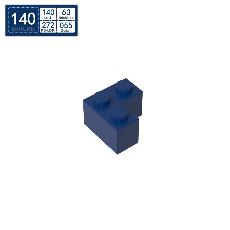 BRICKE 2x2 Right-Angle Brick, Compatible with Lego 2357, MOC Bulk Parts Building Blocks