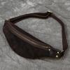 Big Waist Bag Mens Leather Belt Pounch Anti-theft Waist Pack Fanny Pack Bum Bag Belt Waist Pouch Chest Bag For Male Leather Bag
