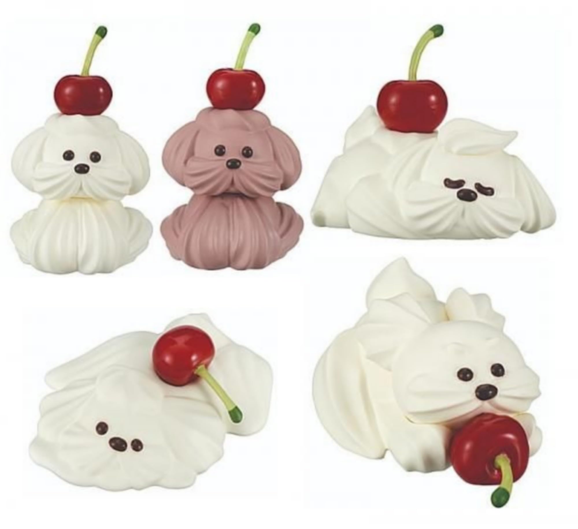 

Takara Tomy Arts Whip Life x Complete Set of Full Gachapon Capsule Toy Dog s (Resale) 5, Set, белый