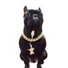 Teddy Bargo French Dog - Gold Chain Small And Medium Dog Collar Pet Necklace Jewelry Accessories
