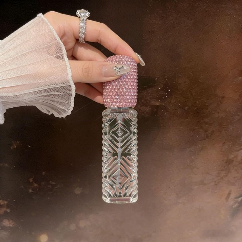 12ml Glass Perfume Atomizer Creative Rhinestone Oil Diffuser Bottle Handicraft