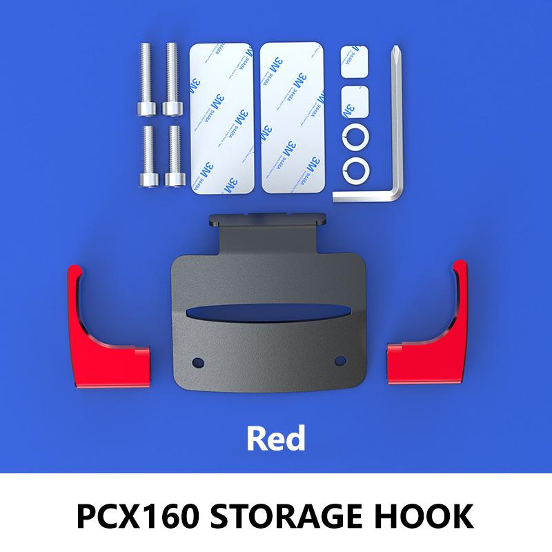 

SEAMETAL Модифицированный двойной крюк Honda PCX160 из нержавеющей стали, крюк для хранения, багаж, мотоциклетные аксессуары красный