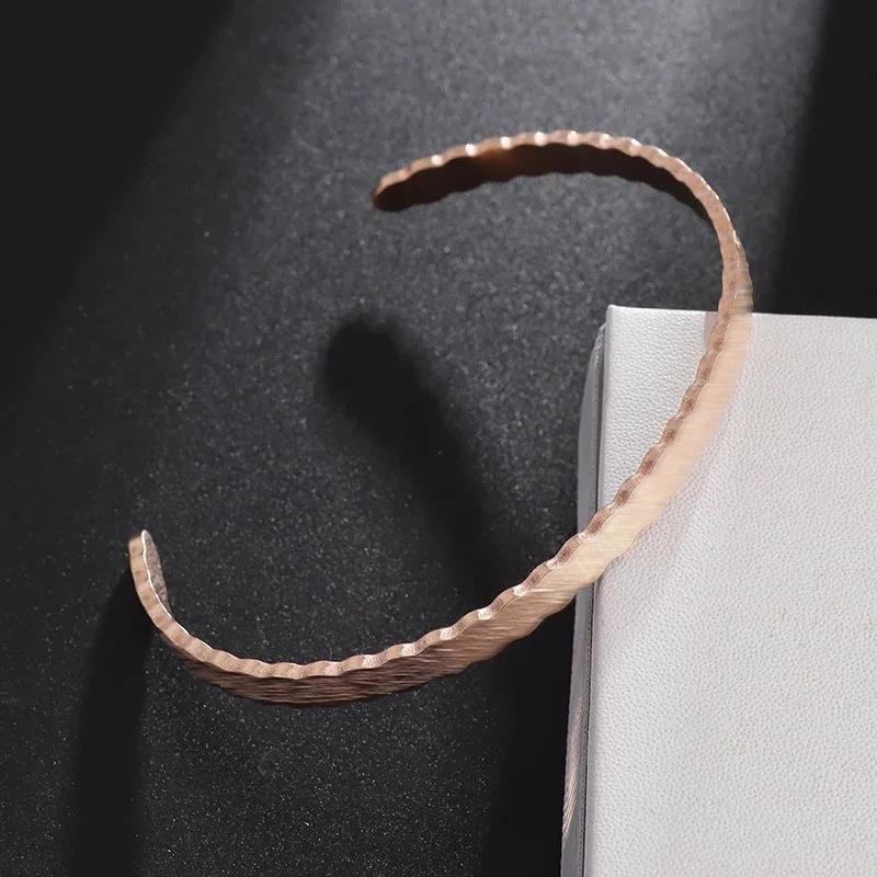 18k Stainless Steel Arabic Rune & Wave Calligraphy Bracelet