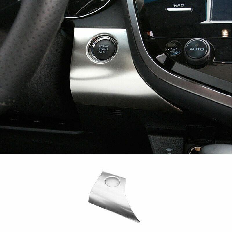 Silver Titanium Start Button Ignition Switch Panel For Toyota Camry 2018-