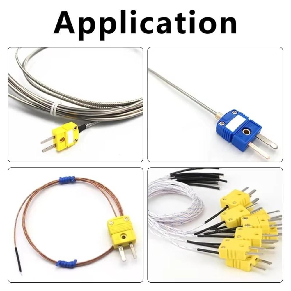 1PCS K T J E RS Compatible Thermocouple Connector Male Connector Female Connector Thermocouple Plug Panel Mount