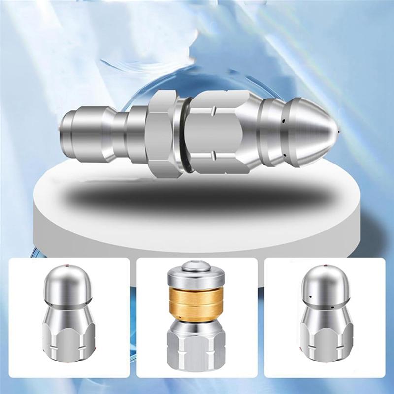 Good-Drain Cleaners Water Jet Sewer Jetter Cleaning Nozzle Kit For 1/4 Inch Pressure Washer Accessories Quick Connector Parts