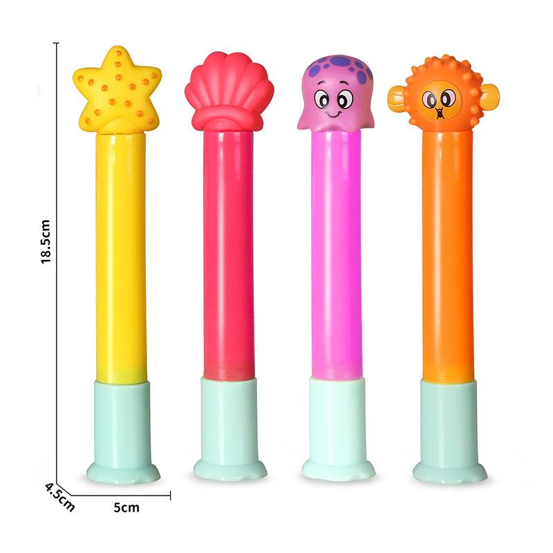 NEW Summer Children Swimming Octopus Pool Diving Toys Water Sports Water Play Toys Diving Stick Gem Underwater Grabbing Toys