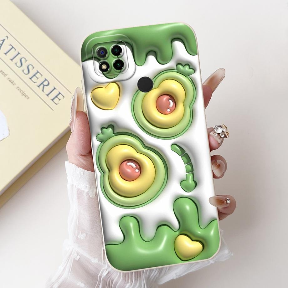 For Xiaomi Redmi 9 9Prime 9A 9AT 9C NFC 9T 9 Power Case Soft Silicone Housing Goothic Style Cartoon Panda Flower Back Cover