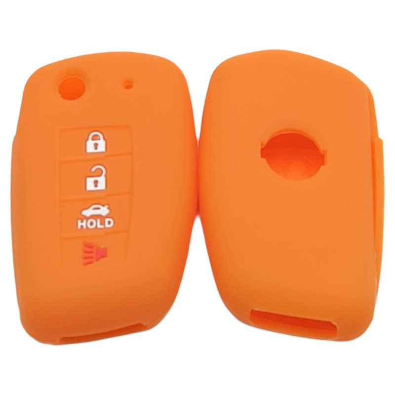 Nissan 4-Button Folding Key Silicone Case for Qashqai, X-Trail, Sylphy, Bluebird, Kicks, Tiida