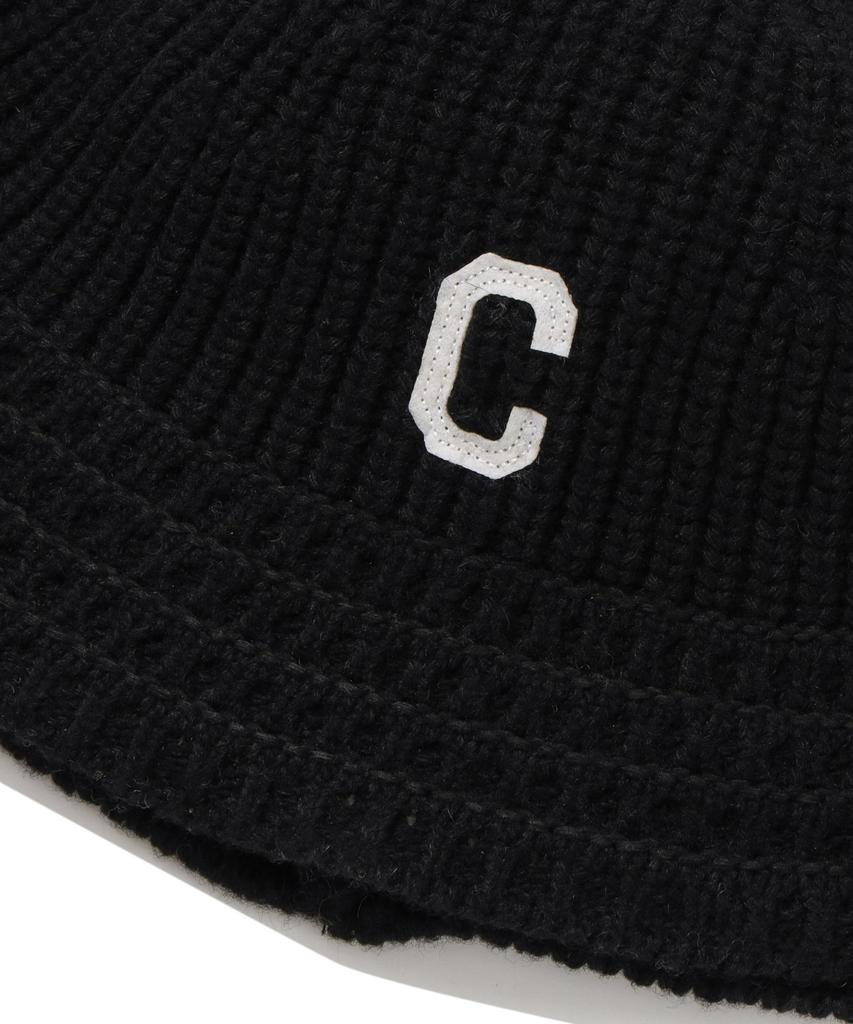 COVERNAT WOMAN C Logo Knit Bucket Hat Black