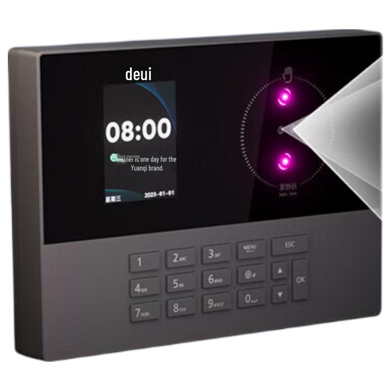 

Deli Smart Biometric Attendance Machine CN plug (adapter included)
