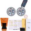 Exquisite Silver S925 Round D Color 1-3 Carat Moissanite Earrings for Fashion Women Weddings Stud Earrings Jewelry