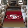 San Francisco 49ers Kristall-Samt-Teppich Weich Anti?Rutschfeste Fußmatte Bequemer Wohnzimmer Schlafzimmer Dekor Teppich