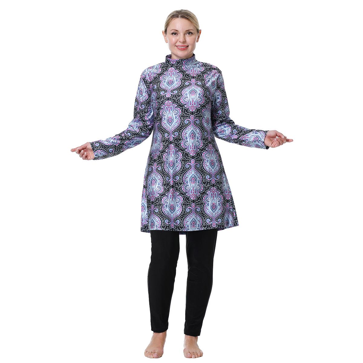 

Женский консервативный купальник большого размера, стиль H1023 7XL чёрный