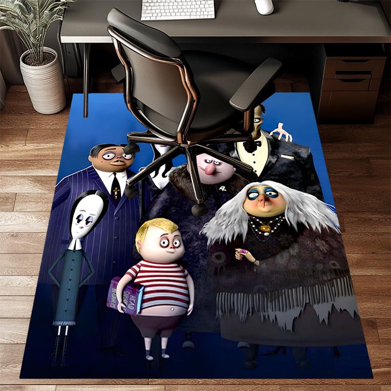 Wednesday Polyester Carpet, Soft Indoor Mat for Office Chair, Living Room, Computer Desk - Decorative Home Office Rug Design