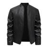 Men's leather jacket spring and autumn trend handsome slim short youth leather jacket men pu
