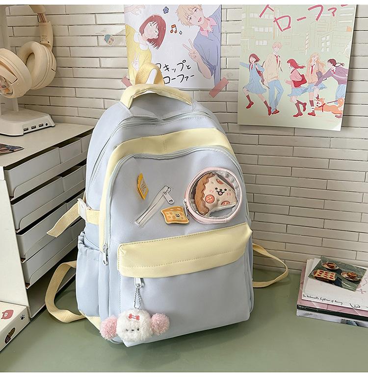 School bag high value fresh and sweet ins make-up bag handbag high school students large capacity