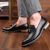 Fashion Fashion Formal Leather Shoes for Men Dress Business Shoes Male Geometric Oxfords Party Wedding Casual Mens Flats Chaussure Homme
