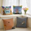 MMariano PPeccinetti Op Art Cushion Cover Square Short Plush Pillow Case Living Room Sofa Home Decor Funda X
