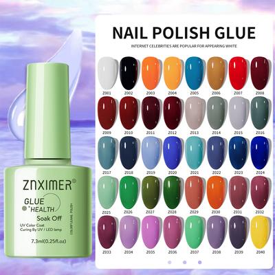 Nail Polish Glue Solid Color Nude Color Transparent Sequin Glue Phototherapy Nail Glue For Nail Art