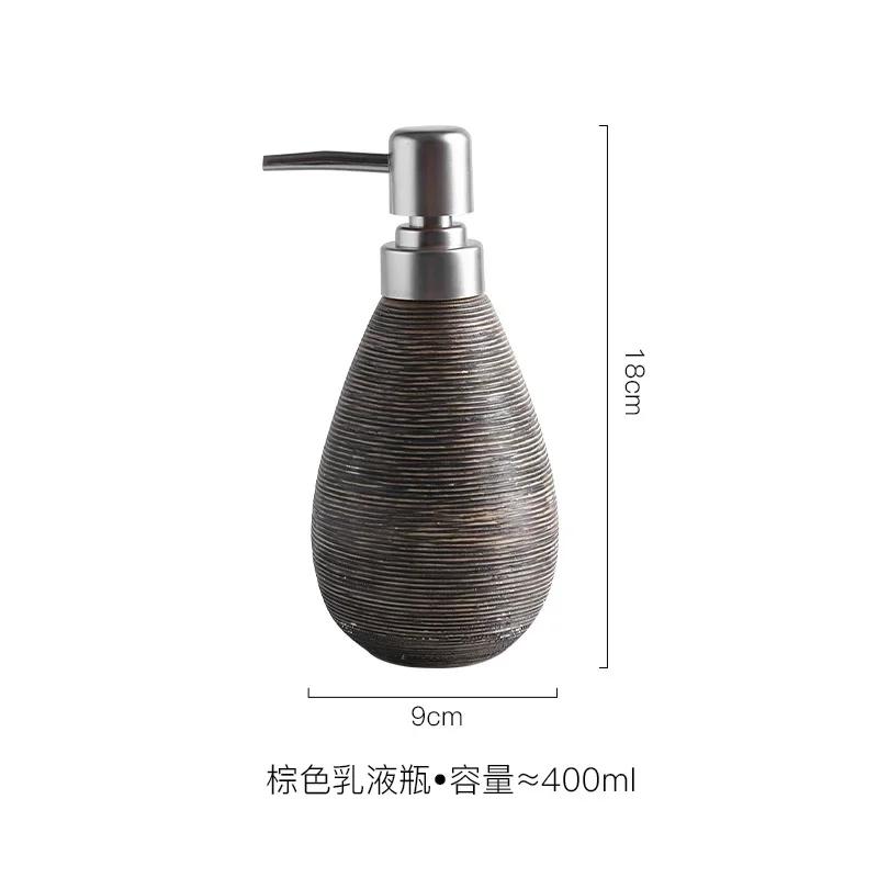Ceramic Hand Sanitizer Bottle Lotion Bottle home decoration Shower Gel Bottle Soap Dispenser Lotion Container Bathroom Products
