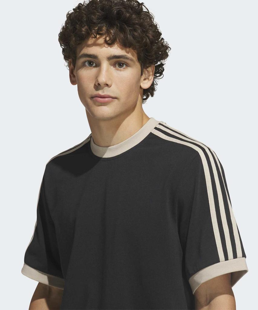 ADIDAS Skateboarding Ringer T-Shirt - Black:Khaki / Ks4343