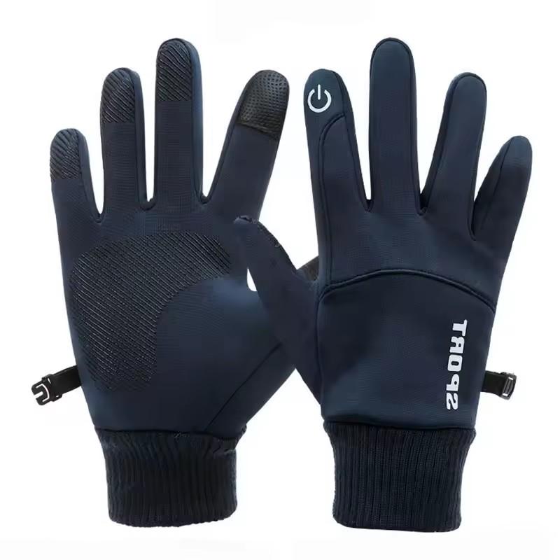 Winter Warm Full Fingers Waterproof Wind proof Cycling Outdoor Sports Running Motorcycle Ski Touch Screen  Gloves