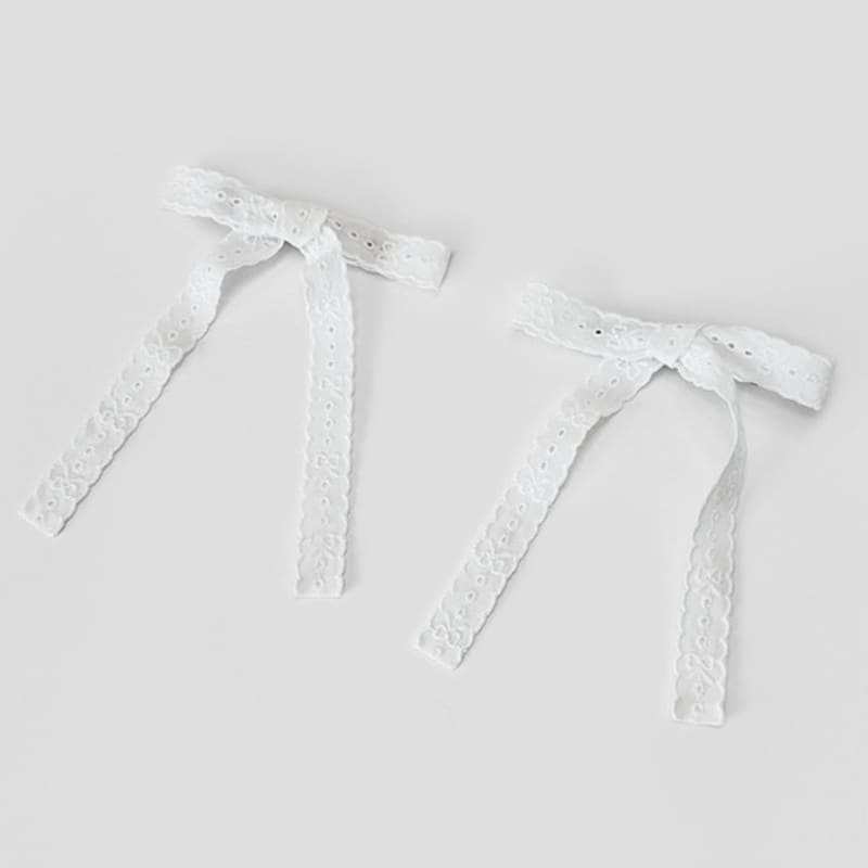 FANTASTIC PLANET [2SET] reine Spitze Schleife Haarnadel