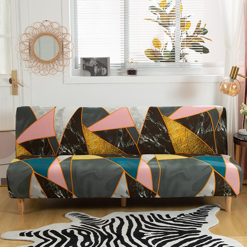 All-Inclusive Folding Sofa Bed Cover Stretch One-Piece Sofa Cover Without Armrest Can Be Used Directly
