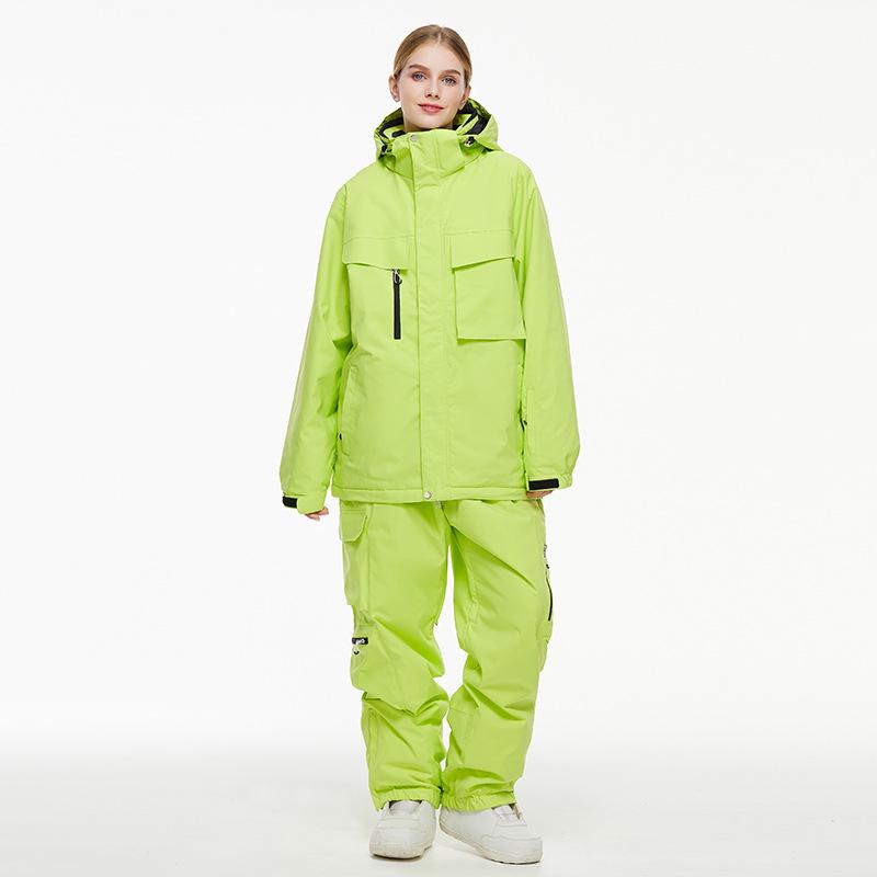 Ski Suit Set: Waterproof Winter Jacket & Pants for Women & Men.