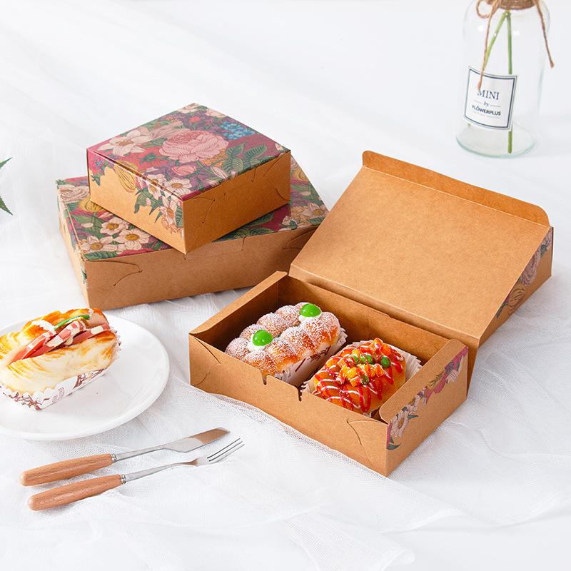 WTEMPO Retro Printed Rectangular Flip Cover Gift Boxes Foldable DIY Paper Packaging Boxes Ideal for Storing and Gifting Delicate Items