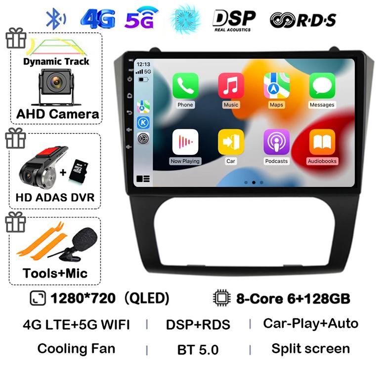 Android 14 Carplay+Auto WIFI+4G BT Car Radio Stereo For Nissan Altima Teana 2008 2009 2010 2011 2012 Multimedia Video Player GPS