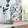 Ventilatore Portatile da Campeggio 1200mAh Ricaricabile con Gancio Appeso Piccolo Ventilatore da Soffitto per Tenda Camper Letto Auto