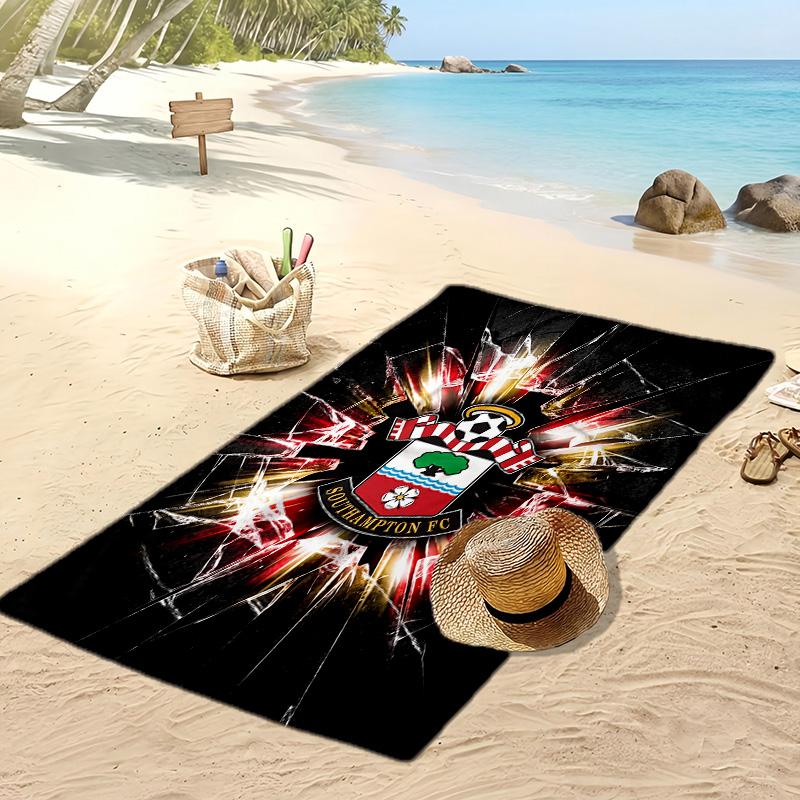 Southampton Football Print Beach Towel, Large Soft Quick Dry Towel for Beach Camping Swimming