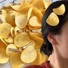 10 Stück Simulation Kartoffelchip Kreativer Haarspange für Mädchen Kinder Lustiger Snack Entenschnabel Seitenclip Haarnadel Kopfschmuck Haaraccessoires