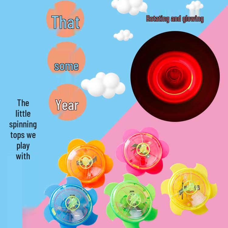 Luminous Multi-Color High-Speed LED Gyroscope Toy for Kids Flashing
