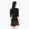 JNBY 2025 Autumn New Slim Fit Short Sleeve Knit Top