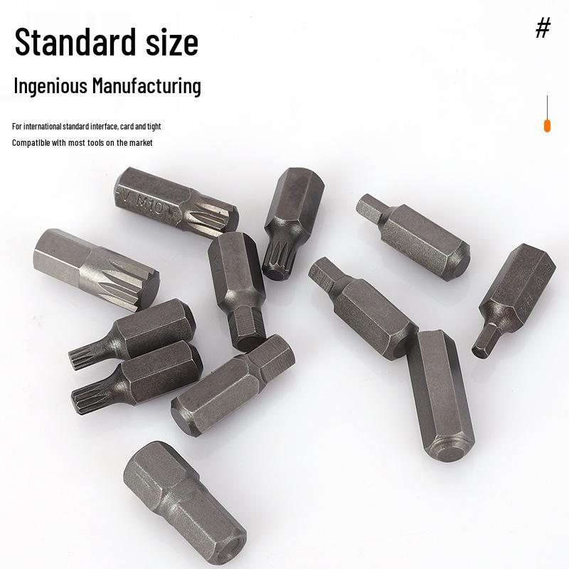 Impact Socket Bit Set - Hex, Torx, and Star Bits