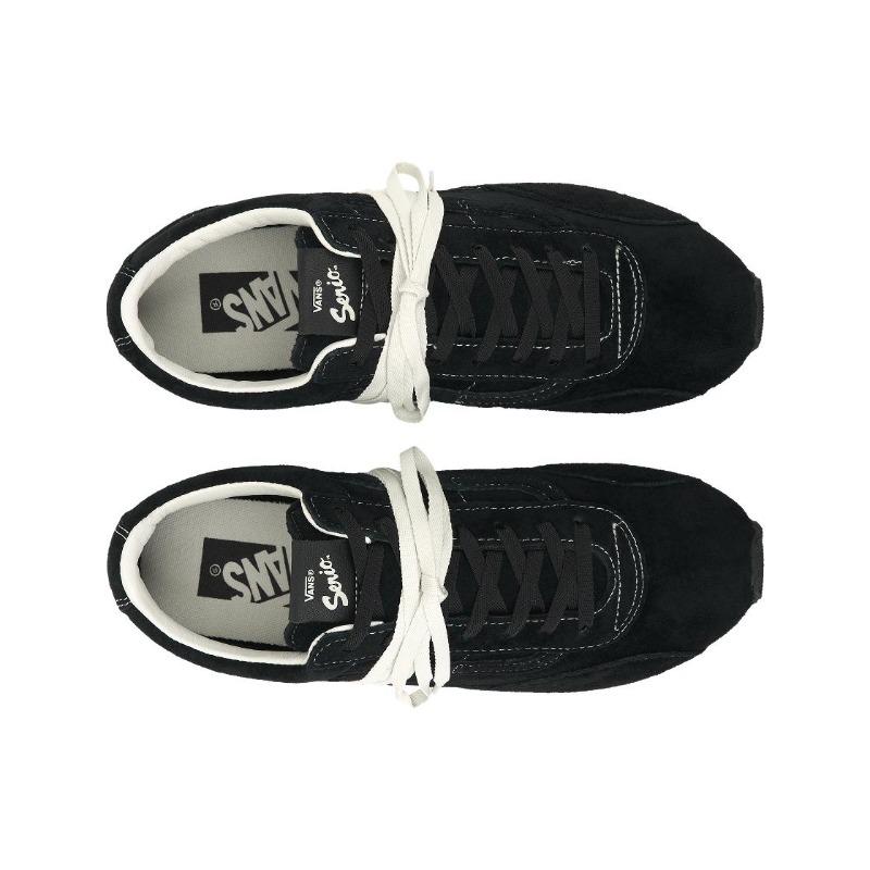 Vans Super Lowpro Suede Trainer Low Top Shoes Unisex Black VN000Z9RCJK