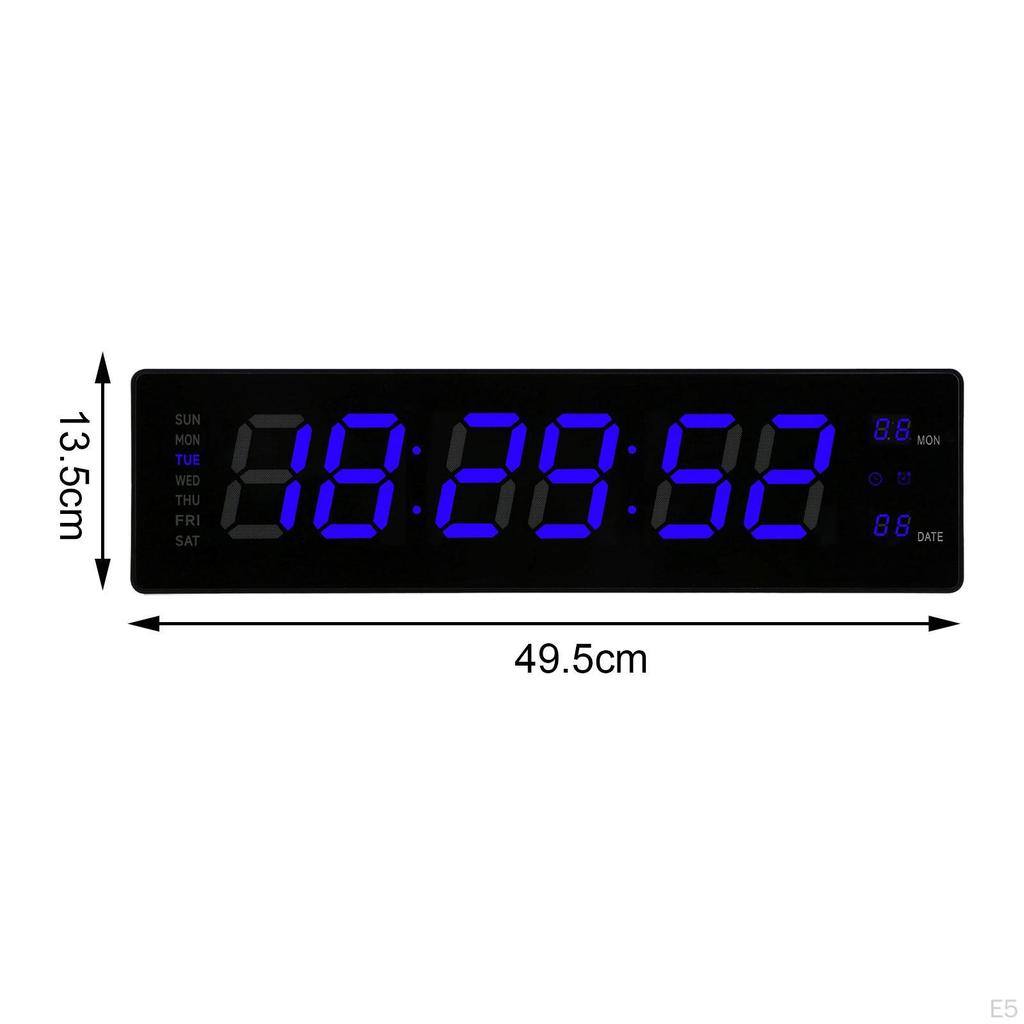 Desk Digital Clock with Date LED Desktop Alarm for Hall Beside Bedroom Green