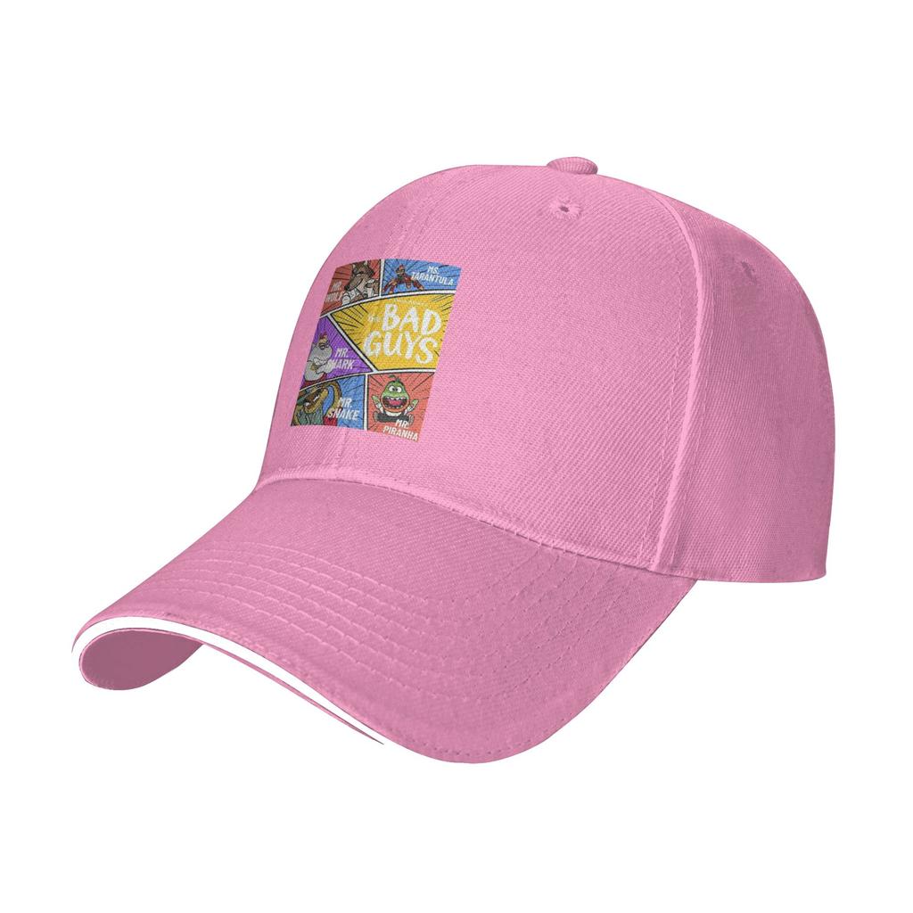 The Bad Guys Cute Cap Fashion Casual Baseball Caps Adjustable Hat Hip Hop Summer Unisex Baseball Hats Customizable Polychromatic