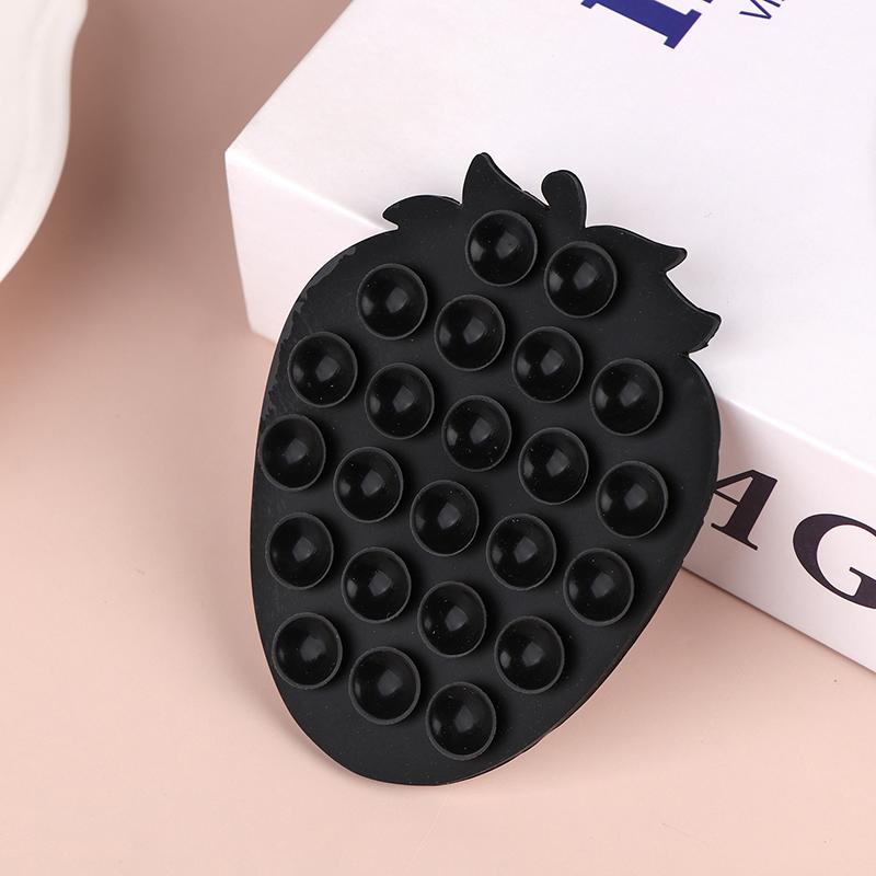 Soporte de Ventosa de Fresa para Teléfonos Móviles Soporte de Ventosa Soporte Portátil para Teléfono Almohadilla Universal Fija para Teléfono Soporte para Navegación de Coche