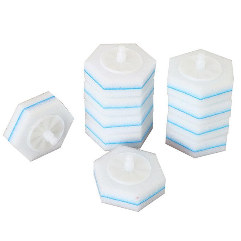 

AEE4-80PCS Disposable Toilet Brush Double Layer Fibre Toilet Brush Refills Cleaning Wand Refills For Clorox