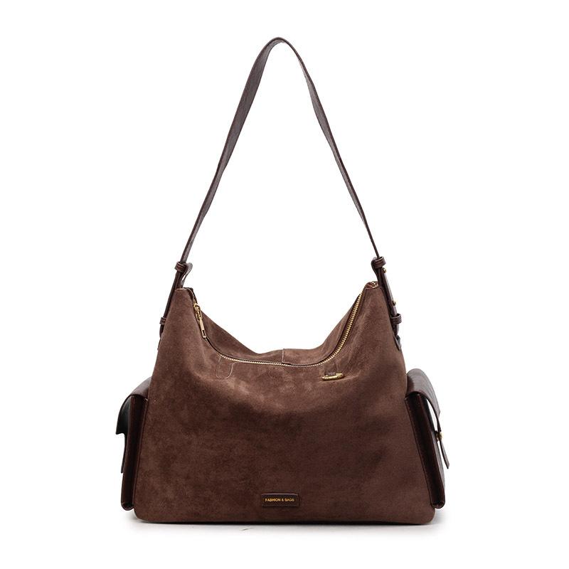 Korean Version of Niche Fashion Large-capacity Bag Women's 2025 Autumn New Casual Retro Tote Bag Shoulder Bag Women