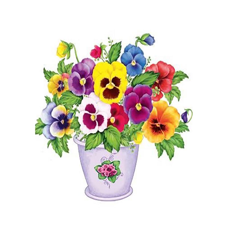 Diy Flower 5D Diamond Painting Full Round Drill Cross Stitch Diamond Mosaic Rose Rhinestone Diamond Embroidery Home Decor