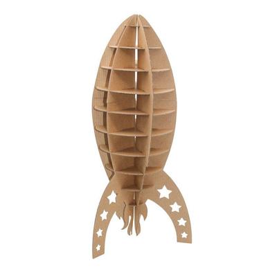 MégaCréa DIY - Cardboard Model Rocket Large Model 42 X 19 Cm