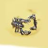 Exaggerated Scorpion Ring Men's Punk Hip-hop Retro Old Open Index Finger Ring