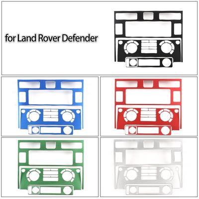 Aluminum Alloy Car Center Console Air Conditioning Control Panel Decoration Sticker Trim For Land Rover Defender 2008-2018