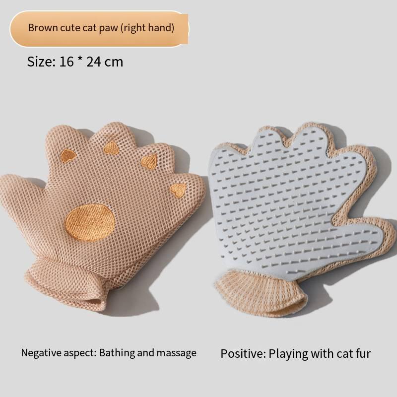 Silicone Pet Grooming Glove CatDog Hair Remover Brush Gentle MassageComb EfficientFloating Hair Removal Bathing Tool PetSupplies